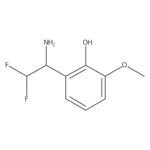 2-(1-Amino-2,2-difluoroethyl)-6-methoxyphenol结构式
