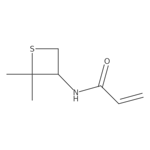 N-(2,2-Dimethylthietan-3-yl)prop-2-enamide Structure