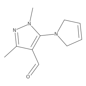 5-(2,5-Dihydro-1H-pyrrol-1-yl)-1,3-dimethyl-1H-pyrazole-4-carbaldehyde Structure