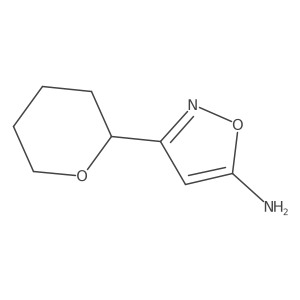 5-Amino-3-(2-tetrahydropyranyl)isoxazole结构式