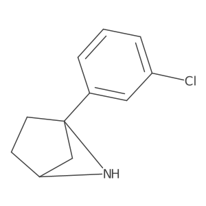 1-(3-Chlorophenyl)-5-azabicyclo[2.1.1]hexane Structure