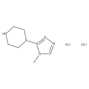 1-(4-methyl-4H-1,2,4-triazol-3-yl)piperazine dihydrochloride结构式