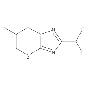 2-(Difluoromethyl)-6-methyl-4H,5H,6H,7H-[1,2,4]triazolo[1,5-a]pyrimidine Structure