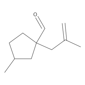 3-Methyl-1-(2-methylprop-2-en-1-yl)cyclopentane-1-carbaldehyde Structure