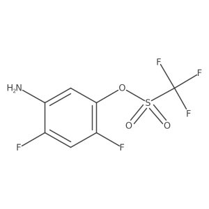 5-Amino-2,4-difluorophenyl trifluoromethanesulphonate结构式