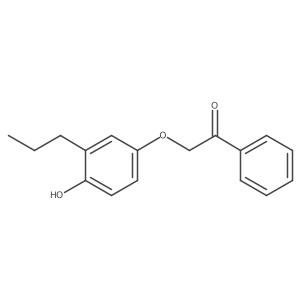 Ethanone, 2-(4-hydroxy-3-propylphenoxy)-1-phenyl-结构式