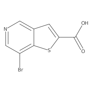 7-Bromothieno[3,2-c]pyridine-2-carboxylic acid Structure