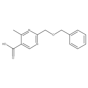 2-[(Benzyloxy)methyl]-4-methylpyrimidine-5-carboxylic acid结构式
