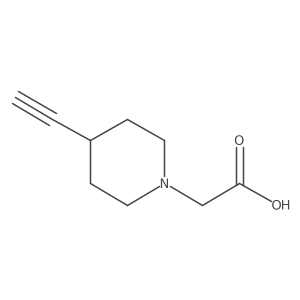 1-Piperidineacetic acid, 4-ethynyl-结构式