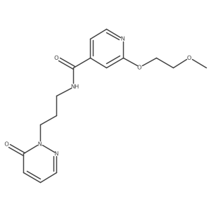 2-(2-methoxyethoxy)-N-(3-(6-oxopyridazin-1(6H)-yl)propyl)isonicotinamide Structure