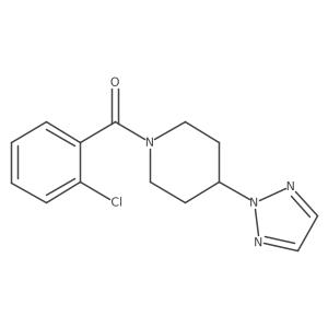 (4-(2H-1,2,3-triazol-2-yl)piperidin-1-yl)(2-chlorophenyl)methanone Structure