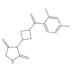 3-(1-(2,4-Dimethylbenzoyl)azetidin-3-yl)imidazolidine-2,4-dione结构式