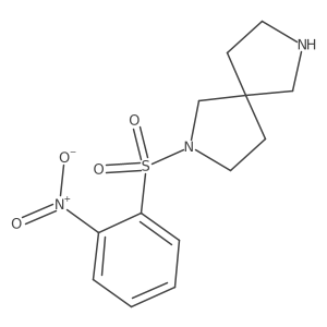 2-(2-Nitrobenzenesulfonyl)-2,7-diazaspiro[4.4]nonane结构式