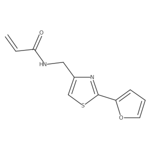 N-{[2-(furan-2-yl)-1,3-thiazol-4-yl]methyl}prop-2-enamide Structure