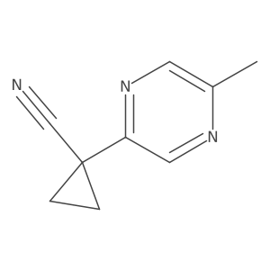 1-(5-Methylpyrazin-2-yl)cyclopropane-1-carbonitrile Structure