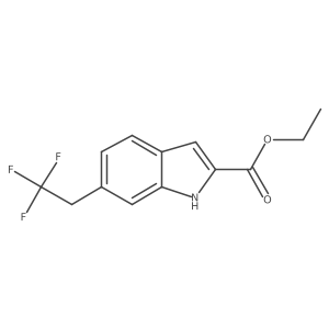 Ethyl 6-(2,2,2-trifluoroethyl)-1H-indole-2-carboxylate Structure
