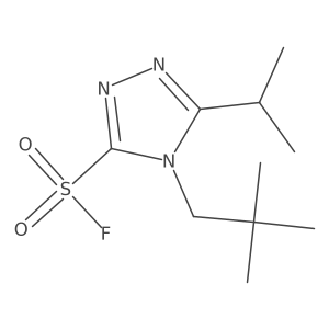 4-(2,2-dimethylpropyl)-5-(propan-2-yl)-4H-1,2,4-triazole-3-sulfonyl fluoride结构式