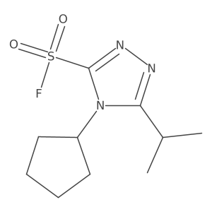 4-cyclopentyl-5-(propan-2-yl)-4H-1,2,4-triazole-3-sulfonyl fluoride Structure