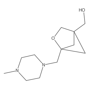 {1-[(4-Methylpiperazin-1-yl)methyl]-2-oxabicyclo[2.1.1]hexan-4-yl}methanol Structure