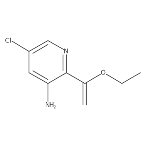 5-Chloro-2-(1-ethoxyethenyl)pyridin-3-amine Structure