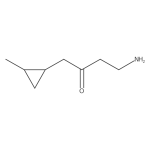 4-Amino-1-(2-methylcyclopropyl)butan-2-one Structure
