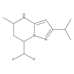 7-(difluoromethyl)-5-methyl-2-(propan-2-yl)-4H,5H,6H,7H-pyrazolo[1,5-a]pyrimidine Structure
