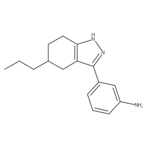3-(5-propyl-4,5,6,7-tetrahydro-2H-indazol-3-yl)aniline Structure