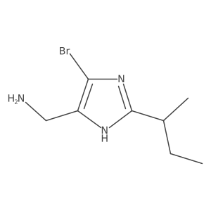 [4-bromo-2-(butan-2-yl)-1H-imidazol-5-yl]methanamine结构式