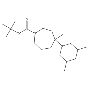 Tert-butyl 4-(3,5-dimethylpiperidin-1-yl)-4-methylazepane-1-carboxylate Structure