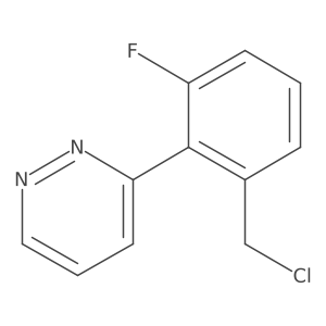 3-[2-(Chloromethyl)-6-fluorophenyl]pyridazine结构式