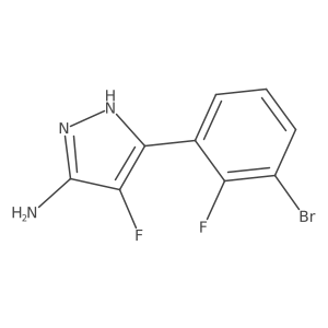 3-(3-bromo-2-fluorophenyl)-4-fluoro-1H-pyrazol-5-amine Structure