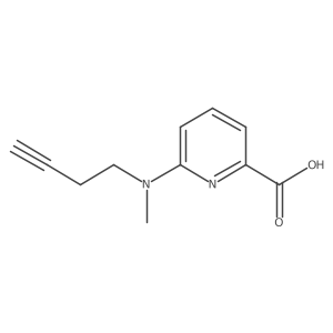 6-[(But-3-yn-1-yl)(methyl)amino]pyridine-2-carboxylic acid Structure