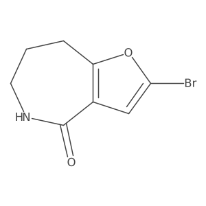 2-bromo-4H,5H,6H,7H,8H-furo[3,2-c]azepin-4-one结构式