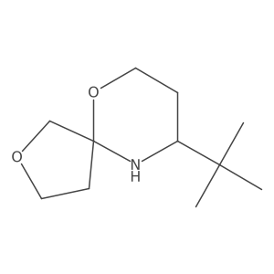 9-Tert-butyl-2,6-dioxa-10-azaspiro[4.5]decane Structure