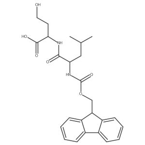 (2S)-2-[(2R)-2-({[(9H-fluoren-9-yl)methoxy]carbonyl}amino)-4-methylpentanamido]-4-hydroxybutanoic acid结构式