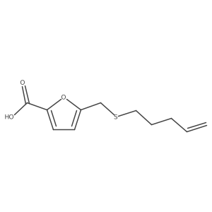 5-[(Pent-4-en-1-ylsulfanyl)methyl]furan-2-carboxylic acid Structure