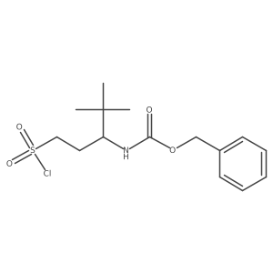 benzyl N-[1-(chlorosulfonyl)-4,4-dimethylpentan-3-yl]carbamate结构式