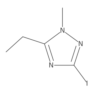 5-ethyl-3-iodo-1-methyl-1H-1,2,4-triazole Structure