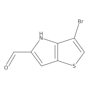 3-Bromo-4H-thieno[3,2-b]pyrrole-5-carbaldehyde Structure