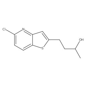 (2R)-4-{5-chlorothieno[3,2-b]pyridin-2-yl}butan-2-ol Structure