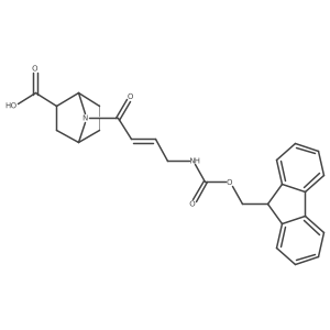 rac-(1R,2R,4S)-7-[4-({[(9H-fluoren-9-yl)methoxy]carbonyl}amino)but-2-enoyl]-7-azabicyclo[2.2.1]heptane-2-carboxylic acid Structure
