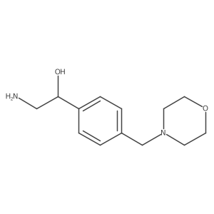 (1R)-2-amino-1-{4-[(morpholin-4-yl)methyl]phenyl}ethan-1-ol结构式