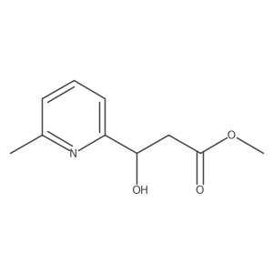 methyl (3S)-3-hydroxy-3-(6-methylpyridin-2-yl)propanoate结构式