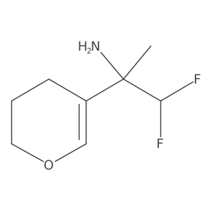 2-(3,4-dihydro-2H-pyran-5-yl)-1,1-difluoropropan-2-amine Structure