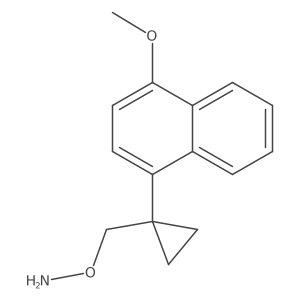 O-{[1-(4-methoxynaphthalen-1-yl)cyclopropyl]methyl}hydroxylamine结构式