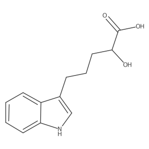 2-hydroxy-5-(1H-indol-3-yl)pentanoic acid Structure