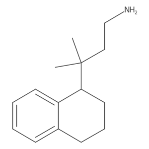 3-Methyl-3-(1,2,3,4-tetrahydronaphthalen-1-yl)butan-1-amine结构式