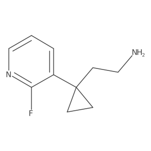 2-[1-(2-Fluoropyridin-3-yl)cyclopropyl]ethan-1-amine Structure