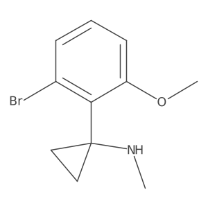 1-(2-bromo-6-methoxyphenyl)-N-methylcyclopropan-1-amine Structure