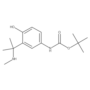 tert-butyl N-{4-hydroxy-3-[2-(methylamino)propan-2-yl]phenyl}carbamate Structure